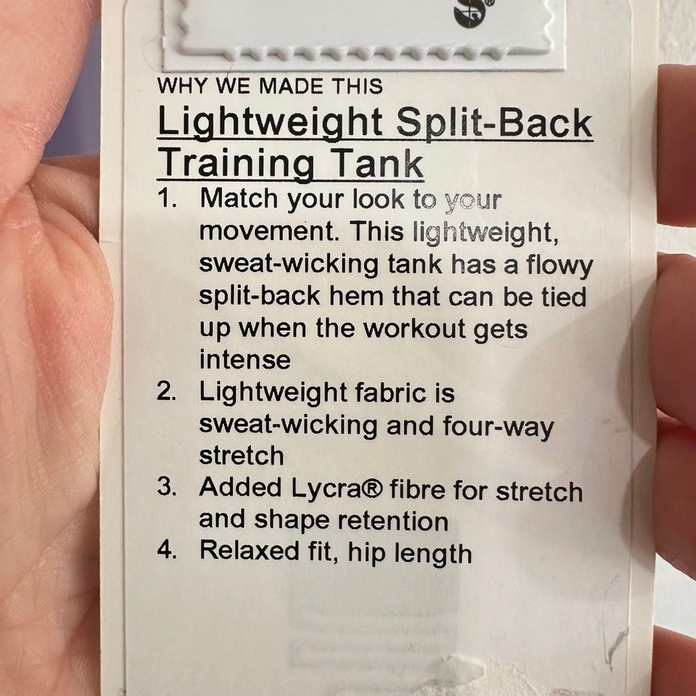 Lululemon Lightweight Split-Back Training Tank Li… - image 7